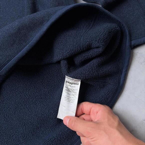 Y2K Navy Patagonia Better Sweater Fleece Quarter Zip Sweater - Picture 7 of 8